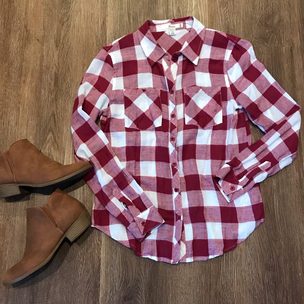 4/$20🌸 Plaid Flannel Shirt